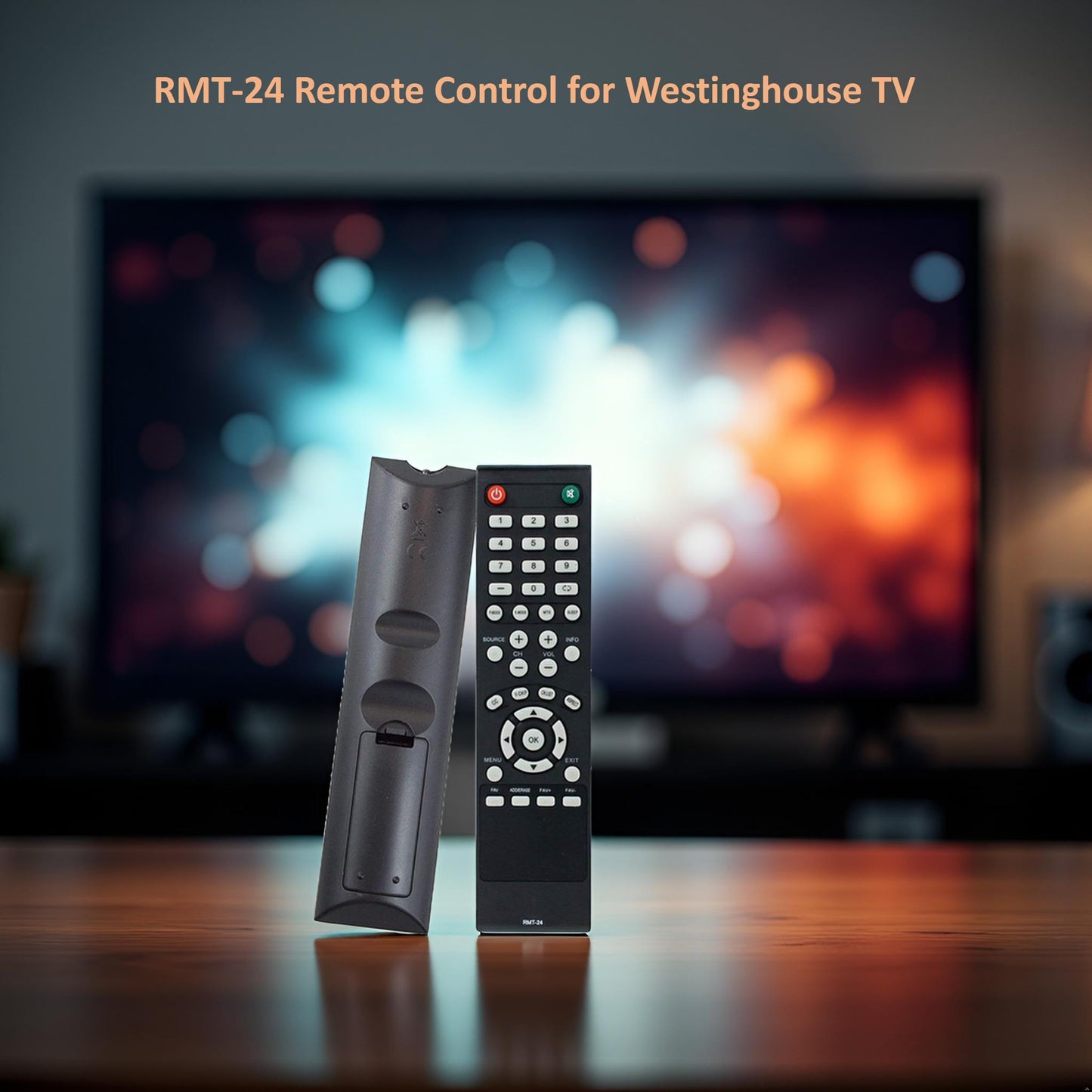 RMT-24 Remote Control Replacement for Westinghouse TV DW39F1Y1 DW46F1Y2 DW50F1Y1 DWM32H1A1 DWM32H1G1 DWM32H1Y1 DWM40F1A1 DWM40F1Y1 DWM40F1Y1C
