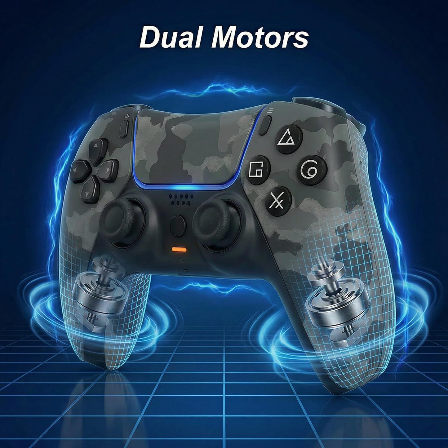 Autker Wireless Controller for PS5 with1500mAh Battery, Dual Vibration, 3.5mm Audio Jack, Speaker, 6-Axis Motion Gamepad Compatible with PS5 Slim/PS5
