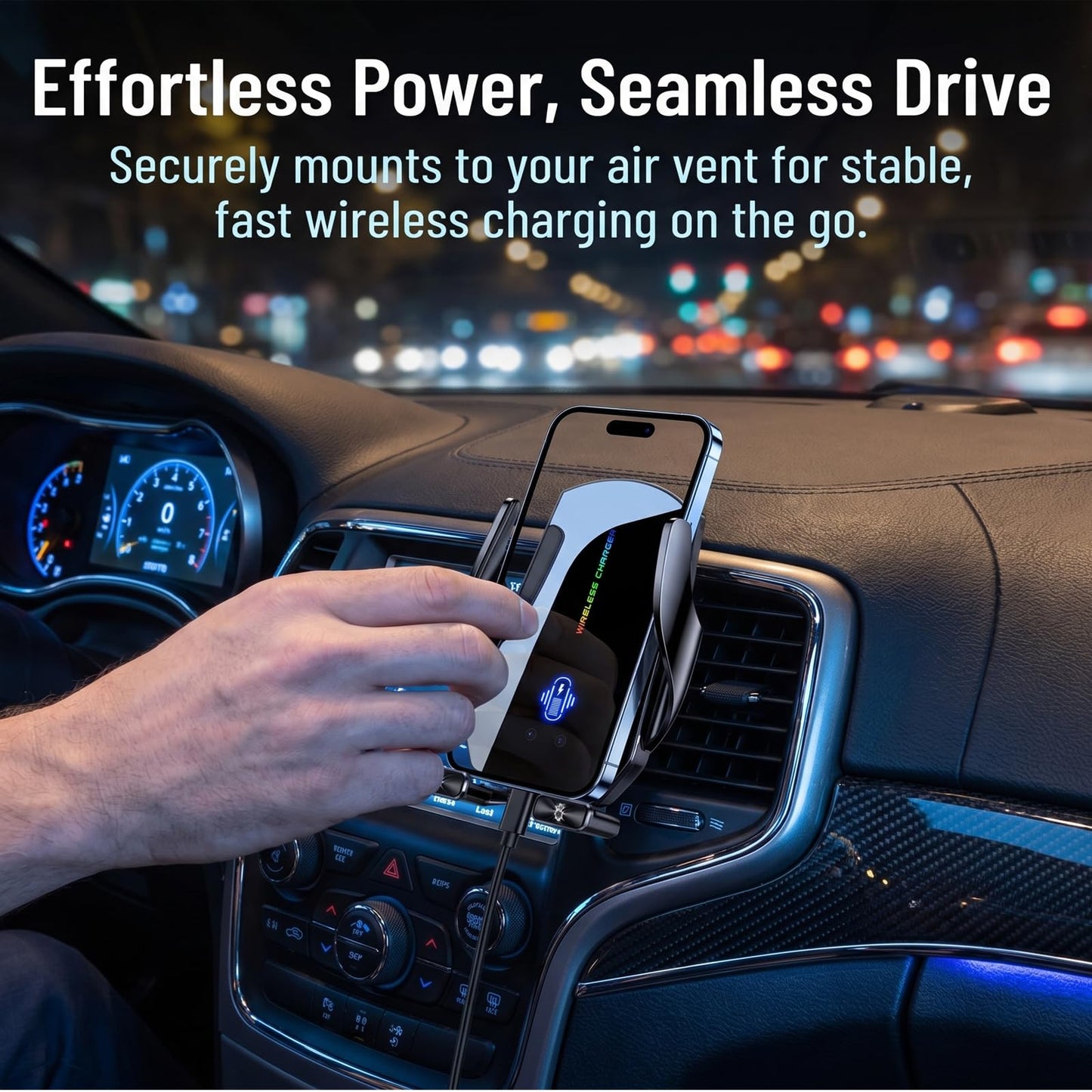 Wireless Car Charger,Phone Mount for Car Wireless Charger,15W Fast Charging Car Phone Holder Mount,Car Wireless Charger Universal Compatibility