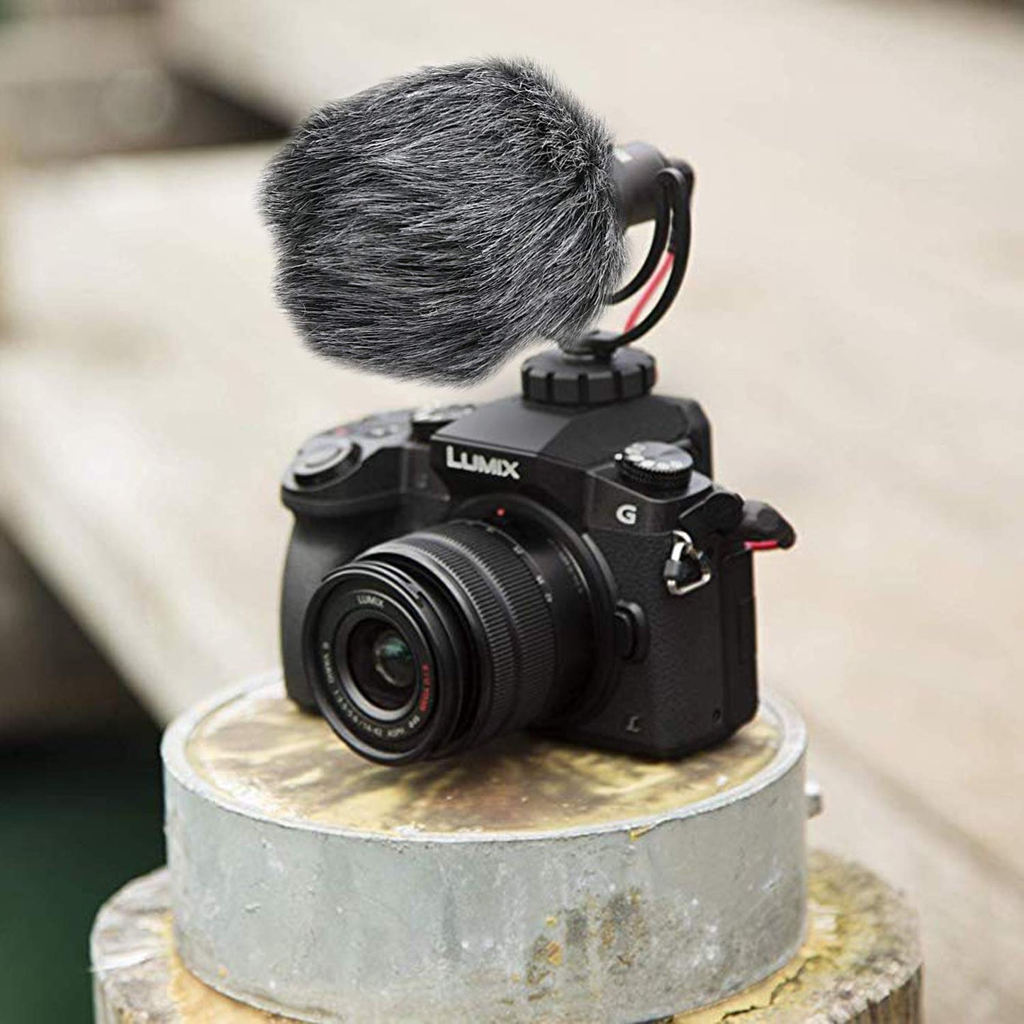 Furry Windscreen Muff, Mic Pop Filter/Foam Wind Cover fits for Rode VideoMicro and VideoMic Me Me-L Microphone by SUNMON