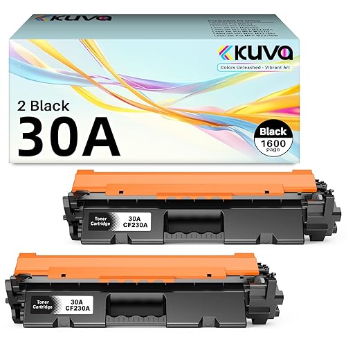 Kuva 30A Black Toner Cartridge - Compatible CF230A Toner Cartridge Replacement for HP 30A CF230A 30X CF230X use with HP LaserJet Pro MFP M227fdn