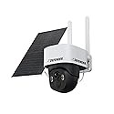 Defender 4G LTE 2K+ AI Frontier PTZ Wireless Outdoor Security Camera, 5W Solar Panel, 360° AI Tracking, Deterrence, 2 Way Talk, 9400maH Battery, Works