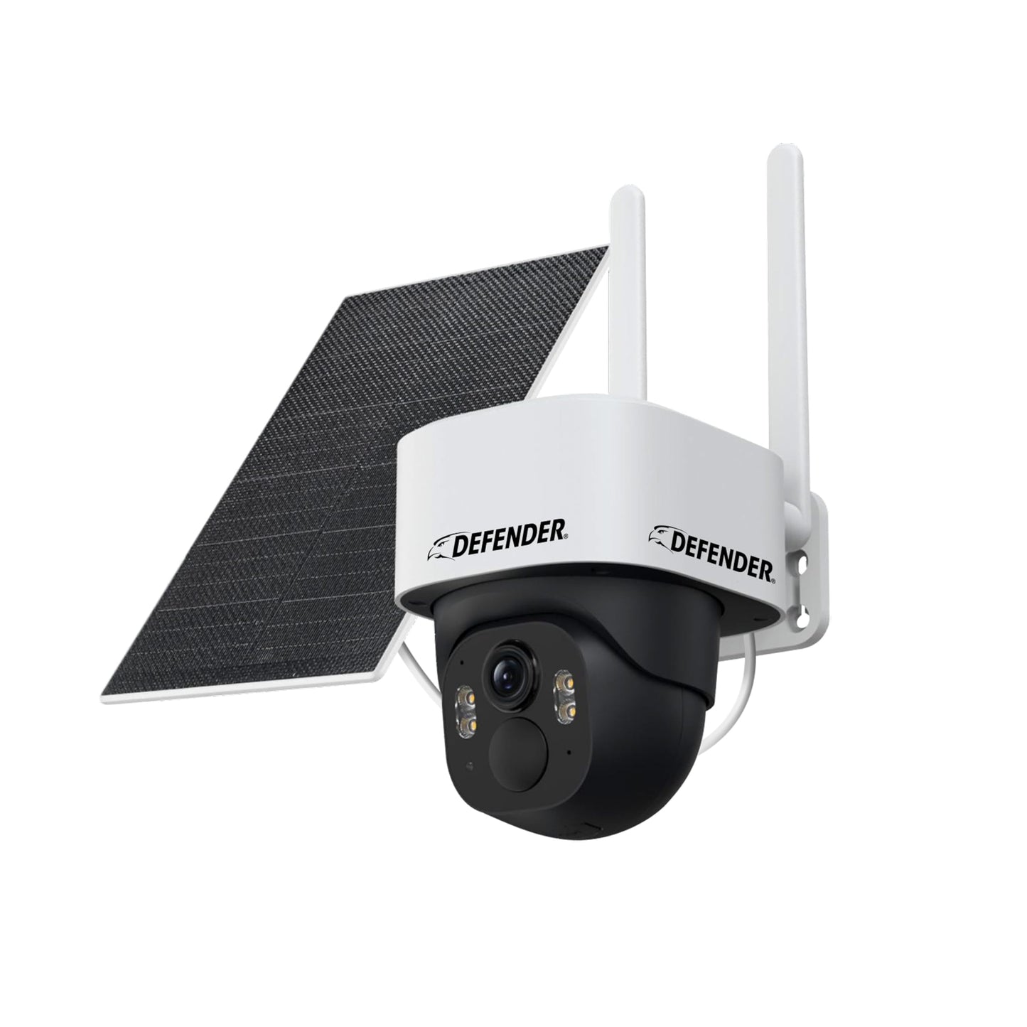 Defender 4G LTE 2K+ AI Frontier PTZ Wireless Outdoor Security Camera, 5W Solar Panel, 360° AI Tracking, Deterrence, 2 Way Talk, 9400maH Battery, Works