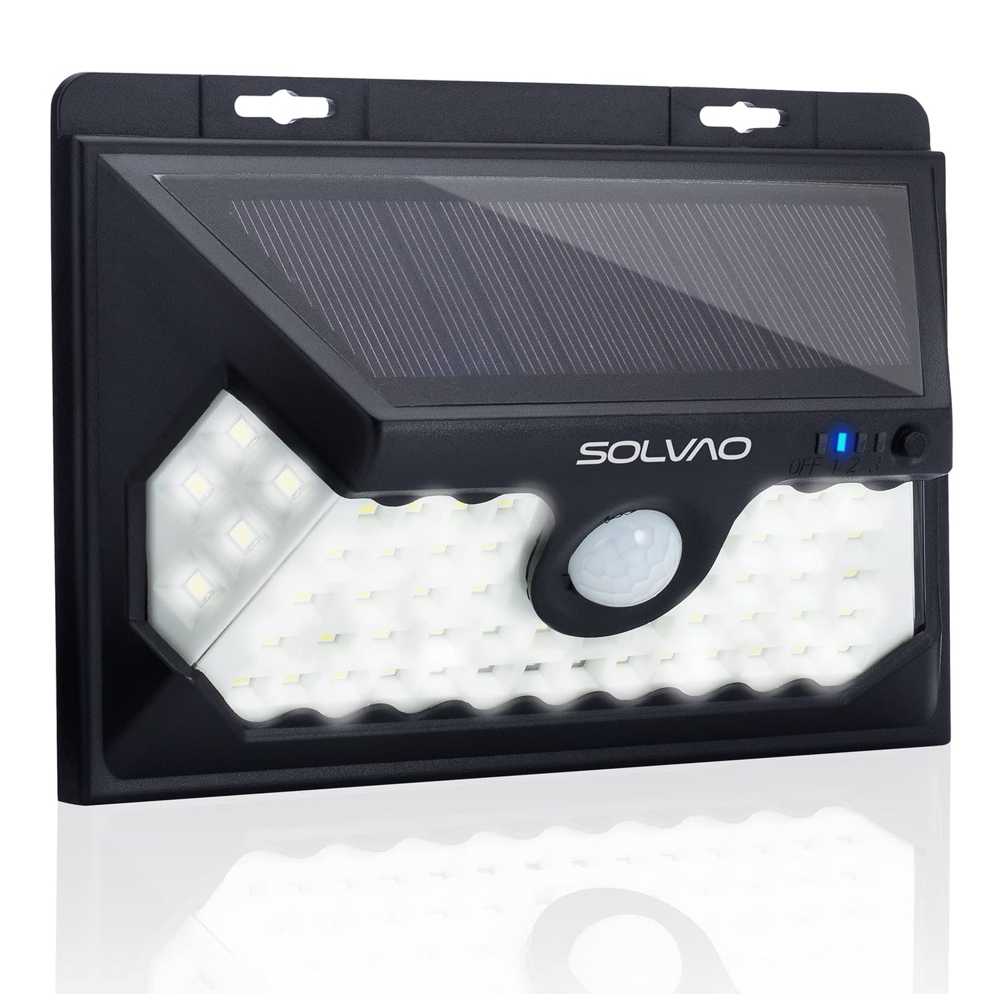 SOLVAO Solar Motion Sensor Ultra Bright Outdoor Security Light, Floodlight | IP65 Waterproof, Wireless, Portable | 60 LED | Front Door, Backyard