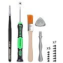 eXtremeRate Cross Screwdriver Set Opening Tools Repair Kits for PS4 All Model Controllers, for PS3 Controller with Spare Screws Tweezers Prying Tool