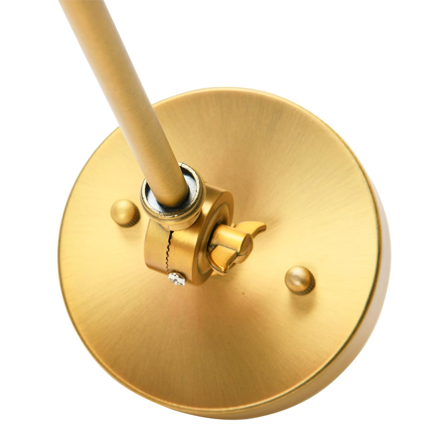 Creative Co-Op Coastal Adjustable Wall Sconce with Neutral Beige Rattan Shades, Antique Metal Brass Finish