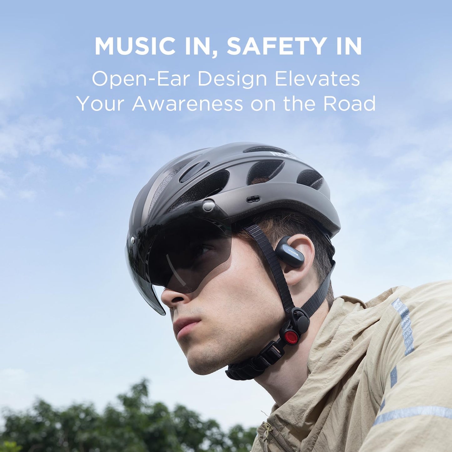1MORE Fit SE S30 Open Ear Headphones, Wireless Bluetooth Headphones with 4 Microphones for Clear Calls, Sports Earbuds Split Design with Earhooks…
