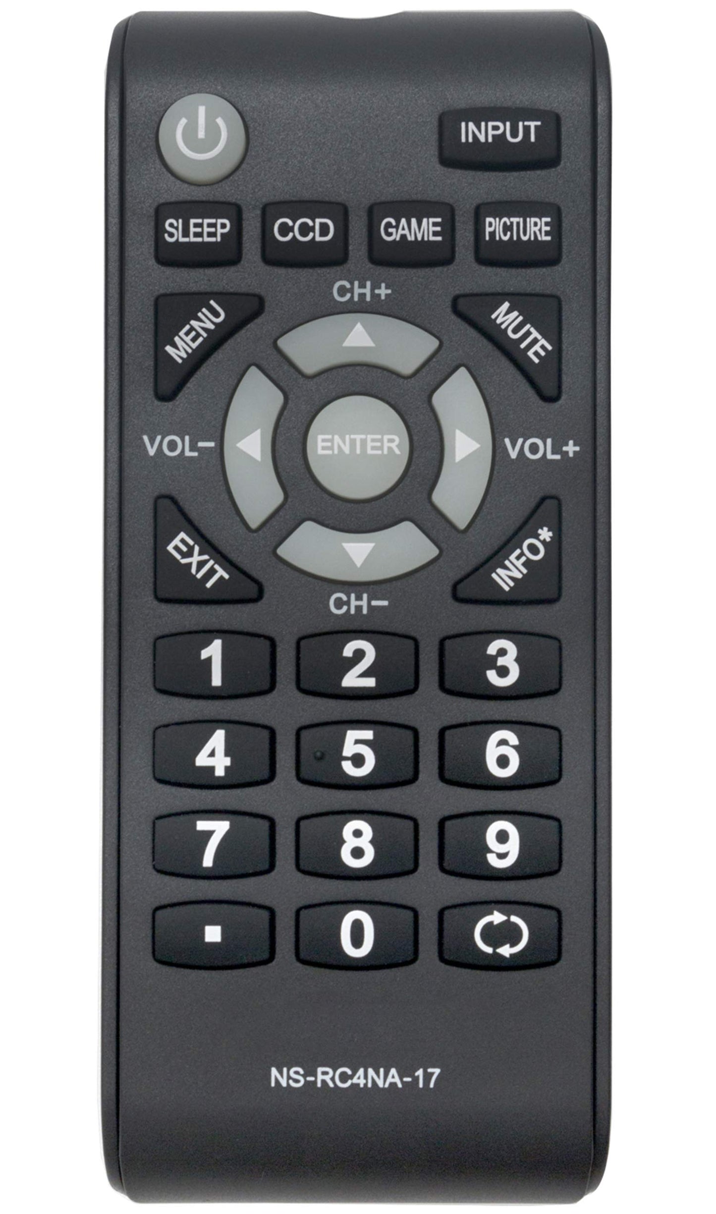New Remote NS-RC4NA-17 NSRC4NA17 Replacement fit for Insignia LCD TV NS-24D310NA17 NS-24D510MX17 NS-24D510NA17 NS-32D310MX17 NS-32D310NA17