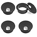 CNTVO 4 Pcs Desk Grommet 2 Inch, ABS Plastic Desk Hole Cover for Cables, U-Shaped Grommet Hole Cover for Office Home School Computer Desk Equipment