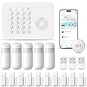 20 PCS Alarm System for Home Security,Wireless Home Security Systems with DIY Expandable Door Sensor,Motion Detector,4G GSM/Tuya App Alerts,Compatible