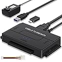 SATA IDE to USB 3.0 Adapter for 2.5/3.5 HDD/SSD Hard Drive Disk, Hard Drive Reader Ultra Recovery Conveter Cable Universal Data Transfer SATA to USB