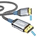 LDLrui DisplayPort to Mini HDMI Cable 5FT,UHD 3840P/4K@60Hz DP to Mini HDMI Uni-Directional Cord (Nylon - Bend Resistant) for Desktop, Laptop