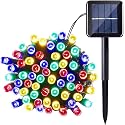 JAYIJAXIN 100 LED Solar String Lights 39FT Solar Powered Christmas Light with 8 Lighting Modes, Waterproof Tree Lights for Outdoor Outside Xmas