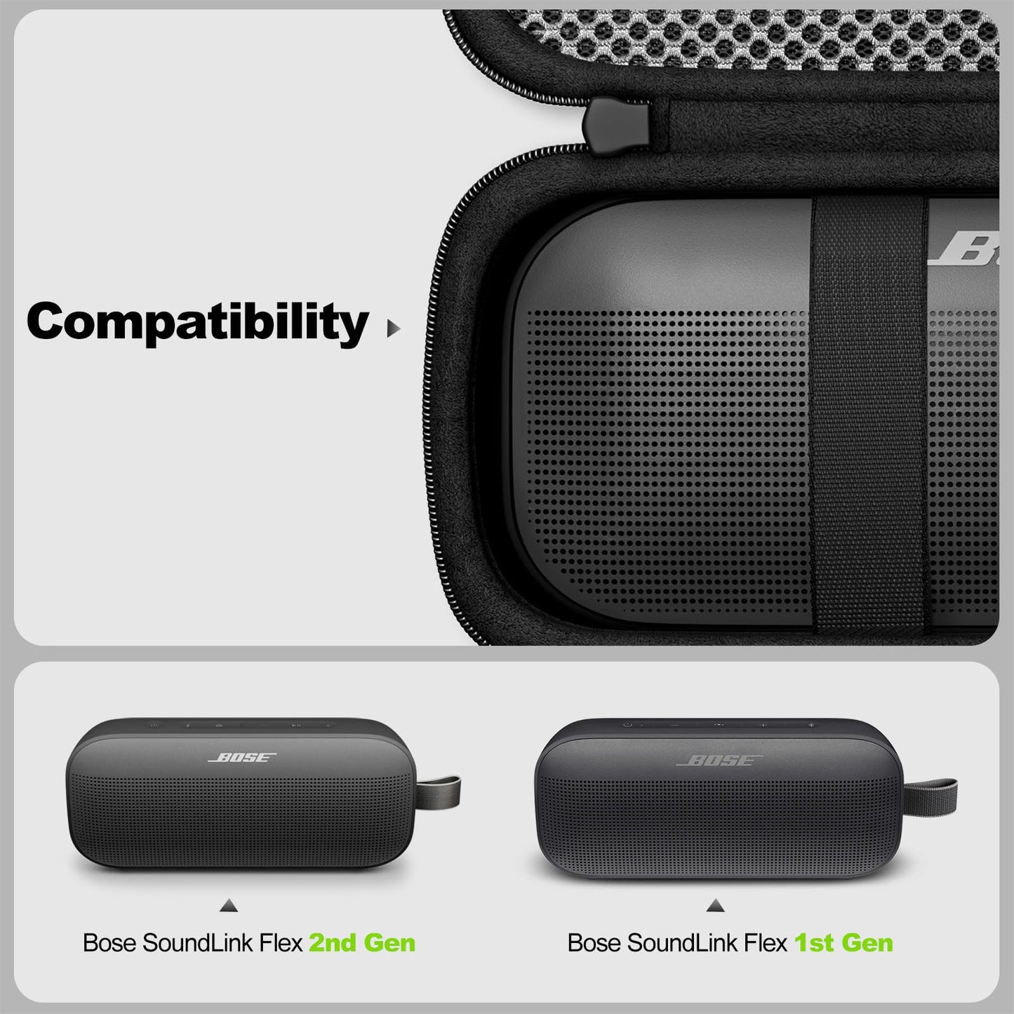 ProCase Hard Travel Case for Bose SoundLink Flex 2nd Gen & 1st Generation Speaker, Portable Protective Storage Carrying Bag for Wireless Speaker
