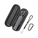 Flymile Carrying Case for DJI OSMO Pocket 3, Portable Nylon Storage Small Protector Hard Bag for Xtra Muse, Pocket 3 Protective With Carabiner & Wrist