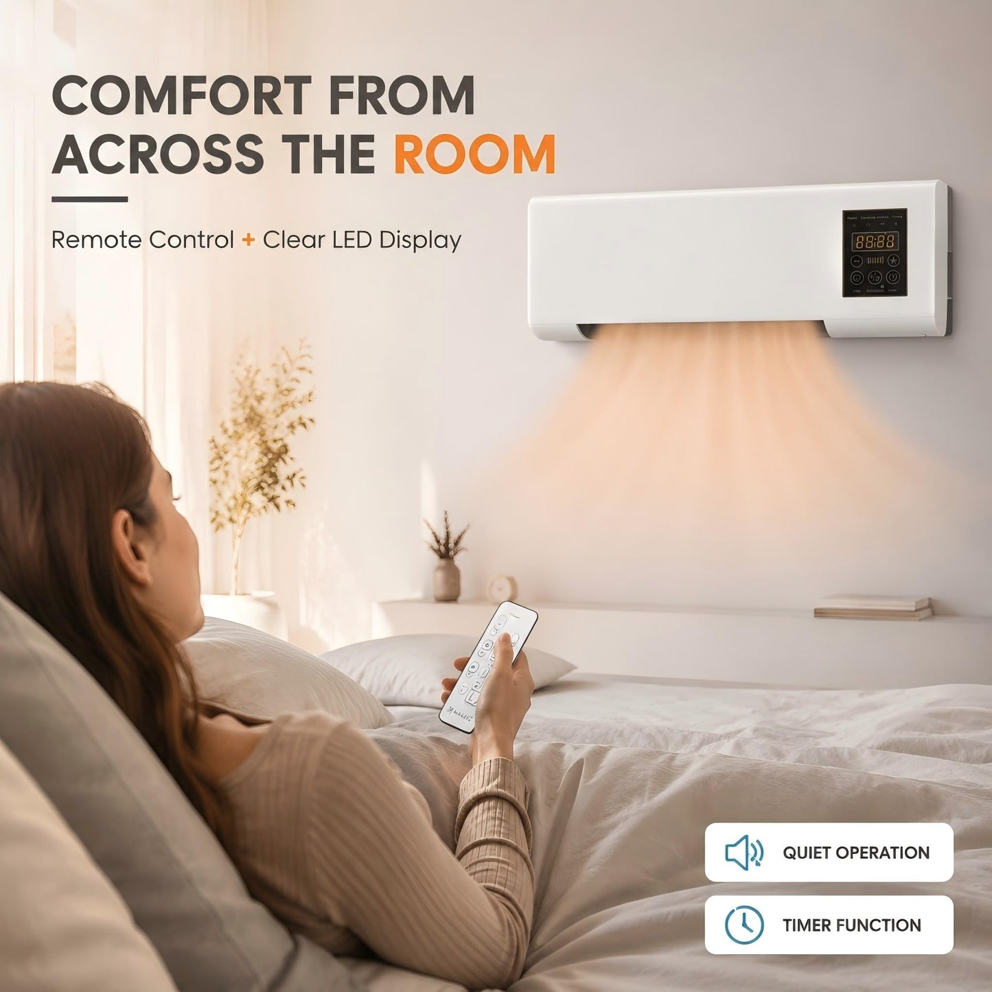 Epicooler Portable Fan, Natural & Warm Airflow, Remote Control