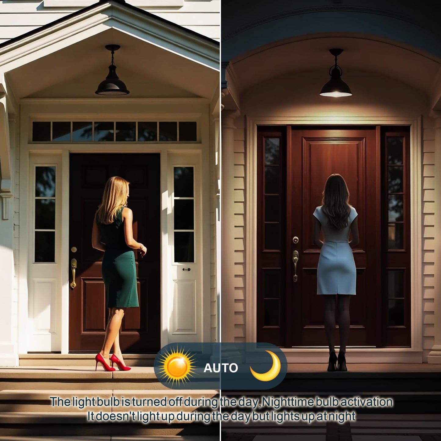 7117 Motion Sensor Light Bulbs, 13W (100Watt Equivalent), Motion Activated Dusk to Dawn Security LED Bulb, A19 E26 5500K Daylight, for Indoor
