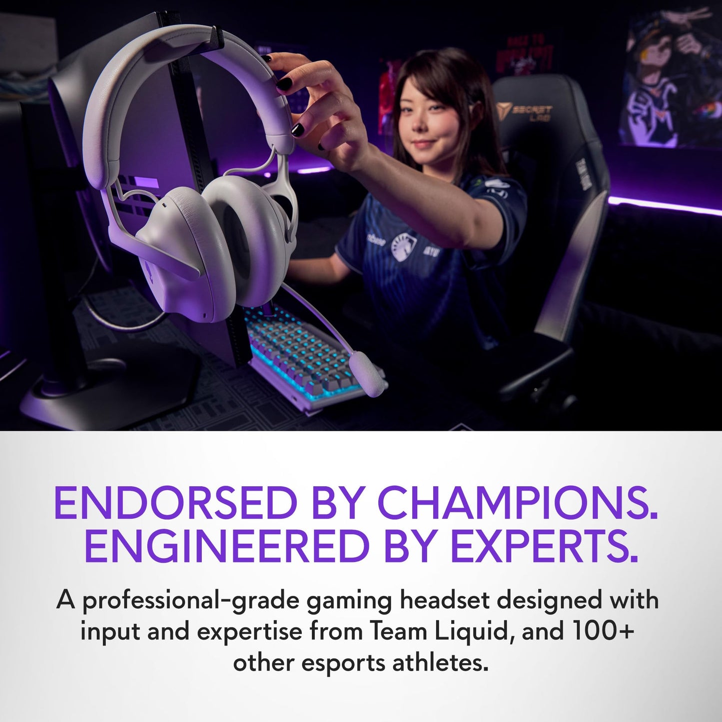 Alienware Pro Wireless Gaming Headset - Wired/Wireless, Bluetooth 5.3, 15 Minute Fast Charging, Audio Output 20 Hz, Battery Talk Time (ANC on) Up…
