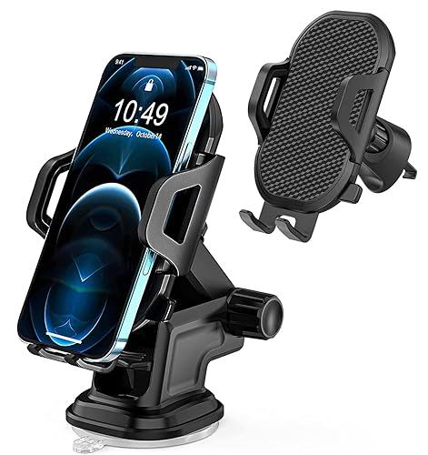 Car Phone Holder Mount Dashboard/Air Vent/Windshield for Moto Motorola G Power 2022 2021 /G Pure/G 5G/Edge 2021/One 5G Ace/G7 Z4 Z3/E 2020 E6,LG