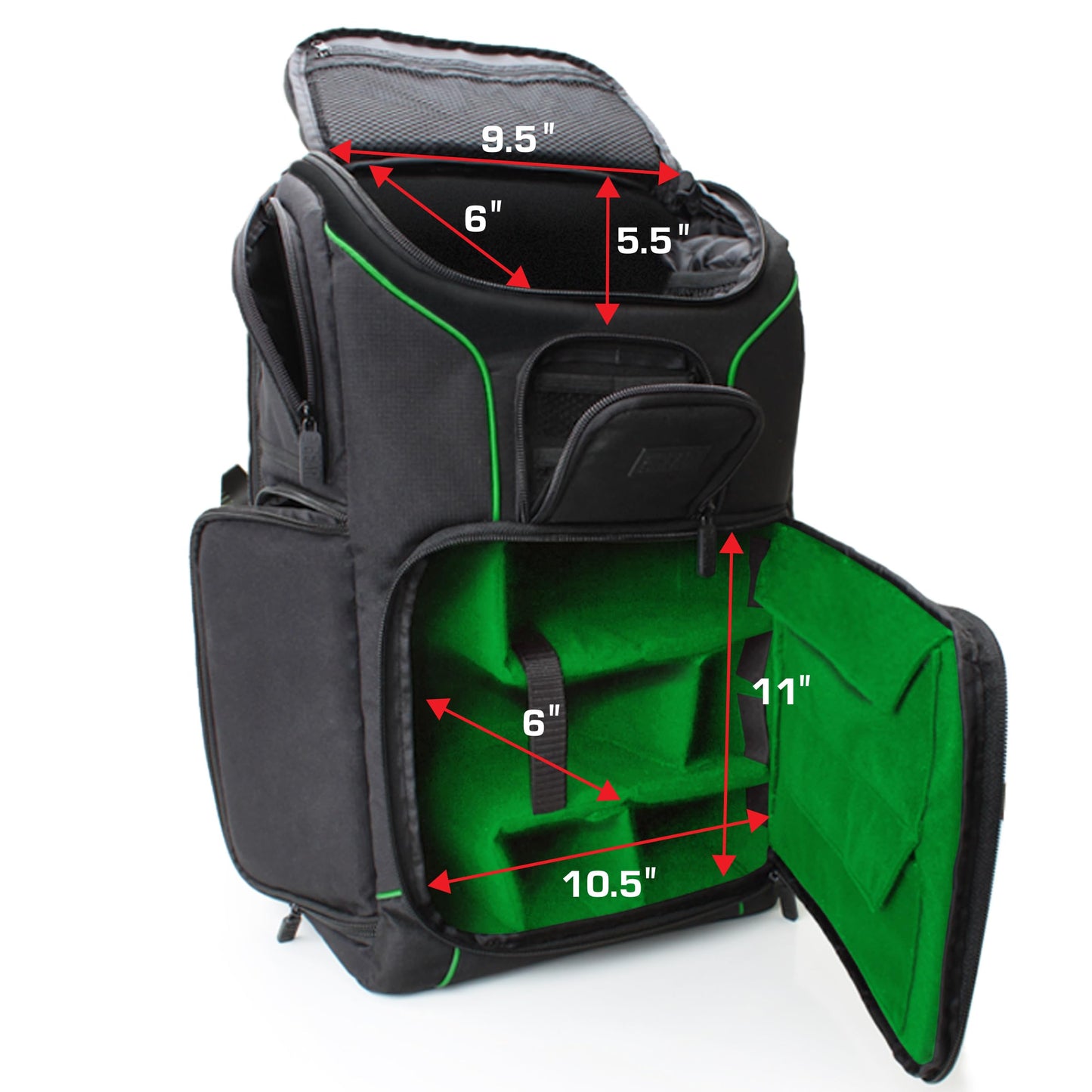 USA Gear Camera Backpack for Photographers DSLR/SLR/Mirrorless Photography Camera Bag with Laptop Compartment, Waterproof Rain Cover & Tripod Holder
