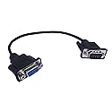 CERRXIAN 1ft VGA SVGA 15 Pin HD15 Male to Female Adapter Video Monitor Extension Cable for PC Laptop TV Porjector(mf)