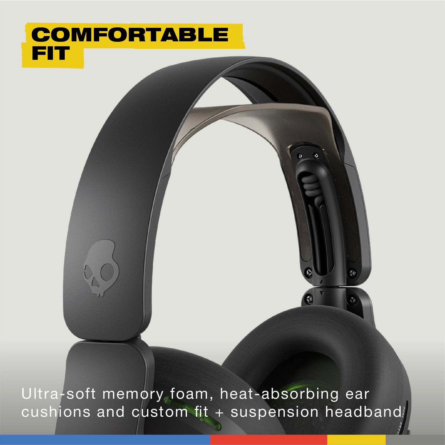 Skullcandy Crusher PLYR 720 Wireless Gaming Headset, Ultimate Immersion and Comfort, THX Spatial Audio, Multi-Sensory Bass, Removable Mic, Xbox, PC…