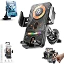 2026 New Cool Car Wireless Fast Charging Holder, 15W Auto-Clamping Wireless Car Charger Mount with 90° Rotating, Universal Air Vent Phone Holder