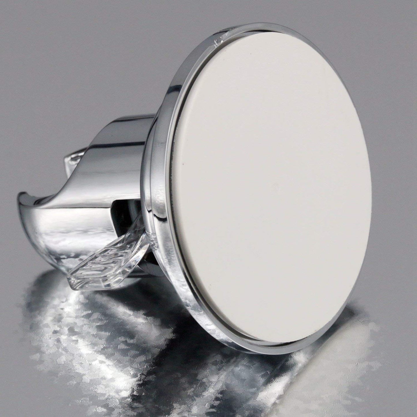 BOPai Suction Shower Head Holder, Relocatable Handheld Showerhead Holder, Chrome, Suitable for Installation On Smooth Surfaces