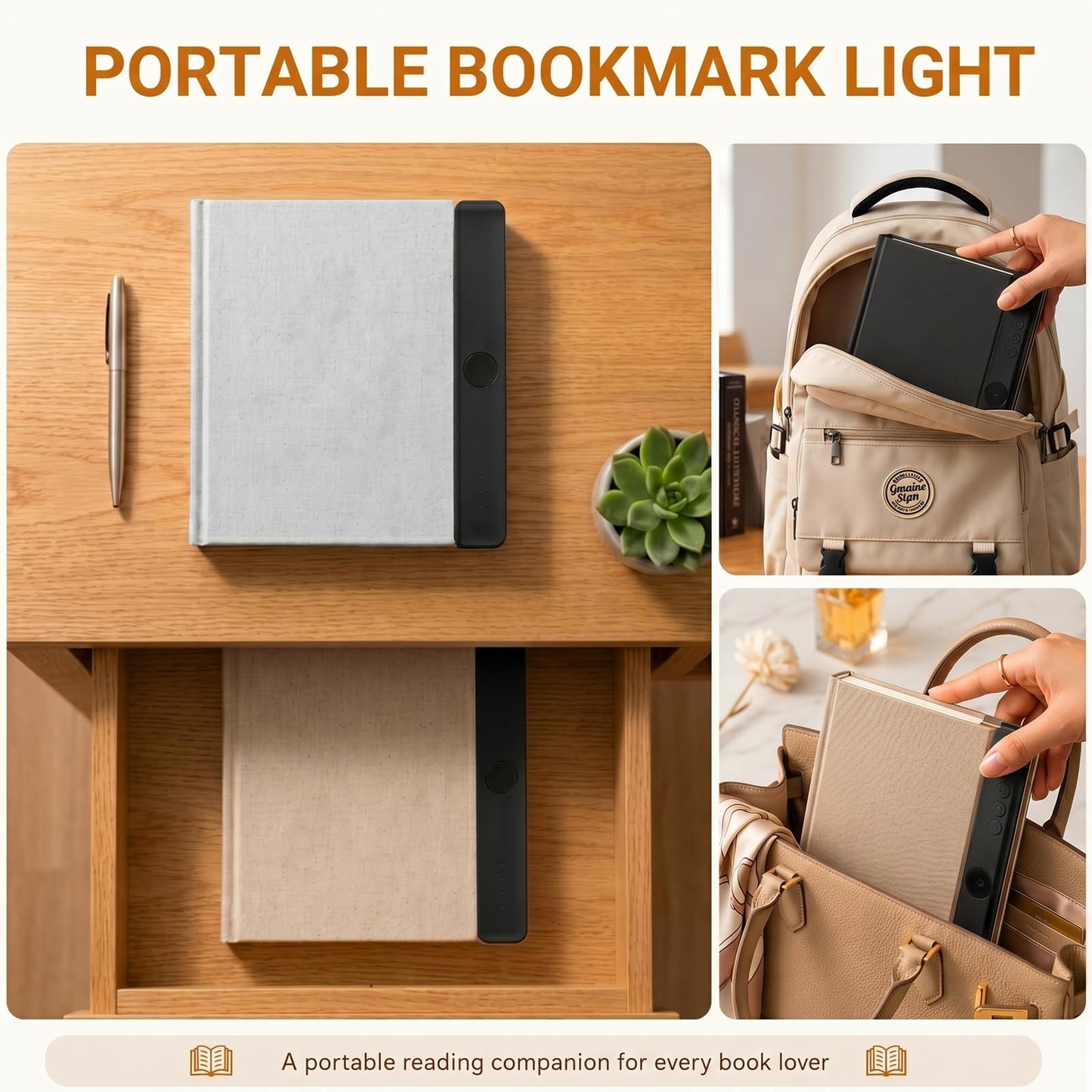 30 LED Book Light for Reading at Night in Bed, Rechargeable Book Page Light, 3 Color Temperatures, Stepless Dimming, 1-99 Min Timer, 2-in-1 Reading