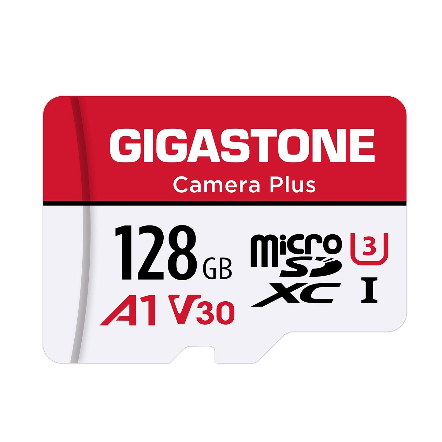 Gigastone 128GB Camera Plus Series Memory Card, Read Speed up to 100MB/s. Ideal for Full HD Video Gopro Drone Android Camera, A1 Micro SDXC Card