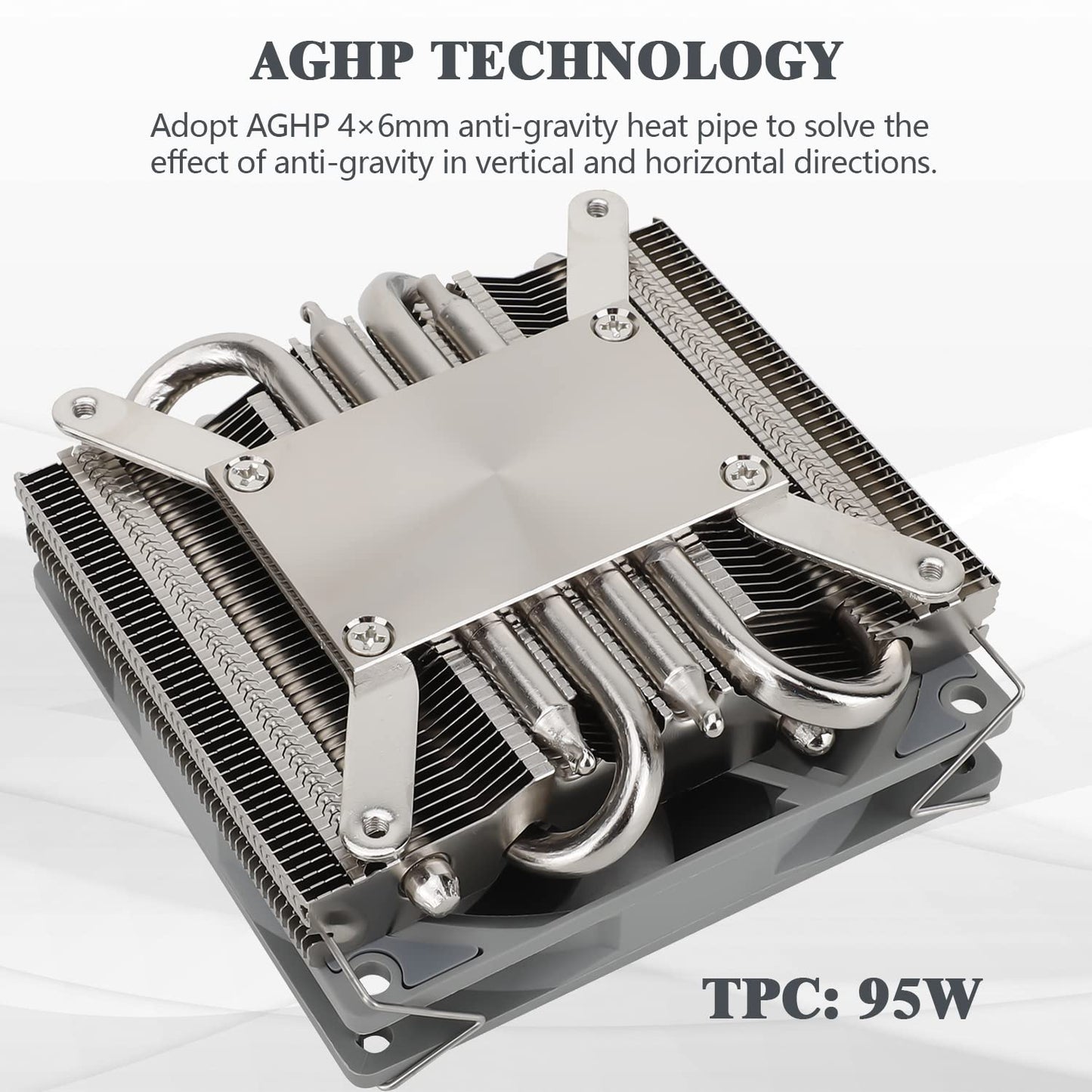 Thermalright AXP90 X36 Low Profile ITX CPU Cooler, 36mm Height, TL-9015 Slim PWM CPU Fan, Computer ITX Heatsink Cooler, for AMD:AM4 AM5/Intel