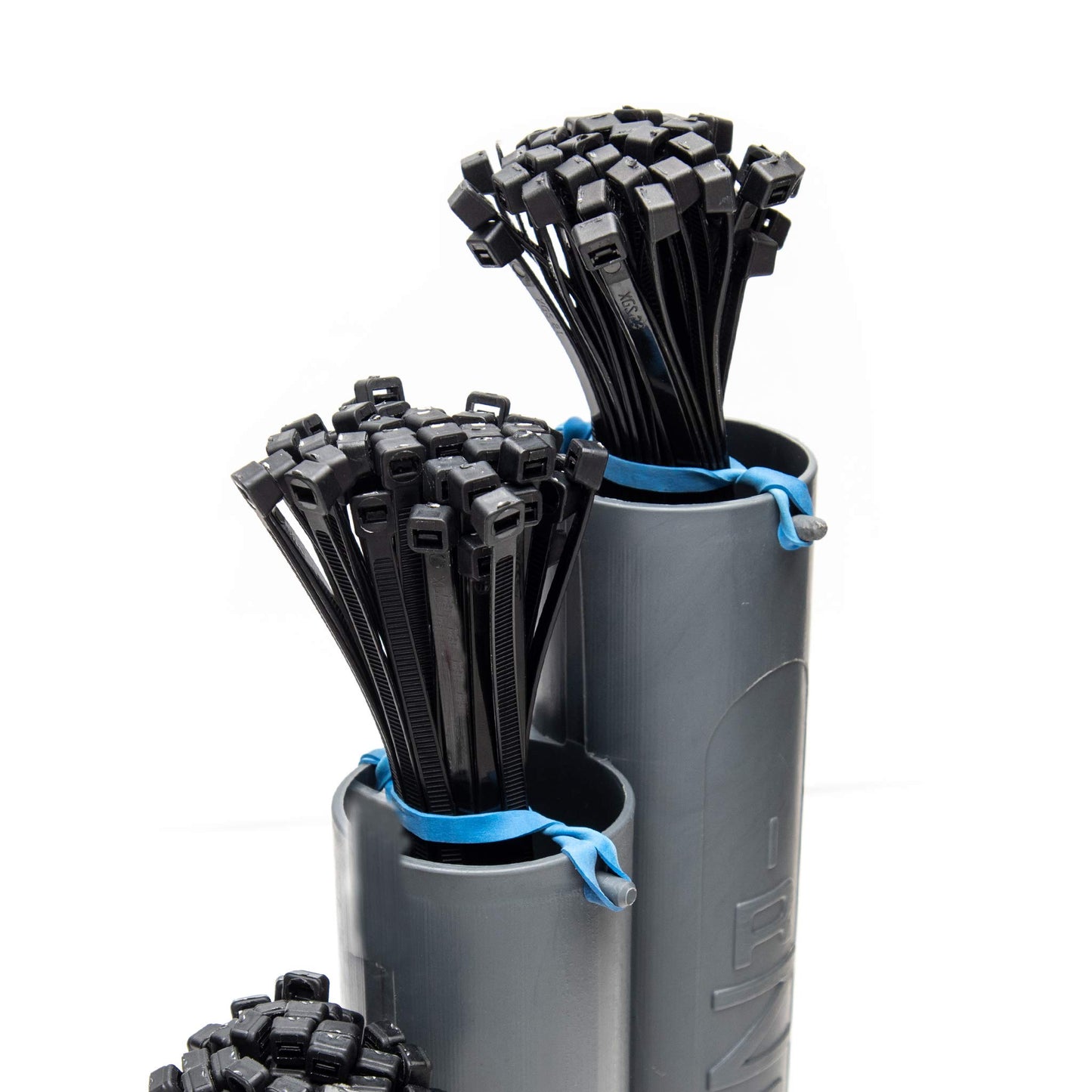 R-Z-G Ready-Zip-Go (tm) Magnetic Base Cable Tie Organizer with 250 Zip Ties and Cutter