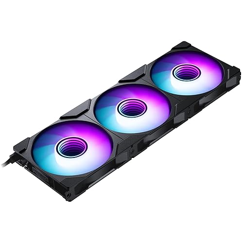 Phanteks M25-120 Gen2 Triple Pack, 3X 120mm ARGB High Performance Cooling Fans, Daisy-Chain Unified Fan Frame, Infinity Mirror hub, Single Cable