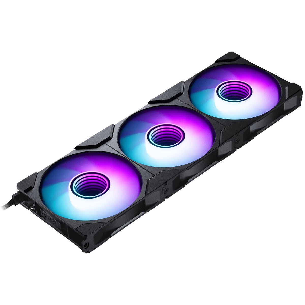 Phanteks M25-120 Gen2 Triple Pack, 3X 120mm ARGB High Performance Cooling Fans, Daisy-Chain Unified Fan Frame, Infinity Mirror hub, Single Cable