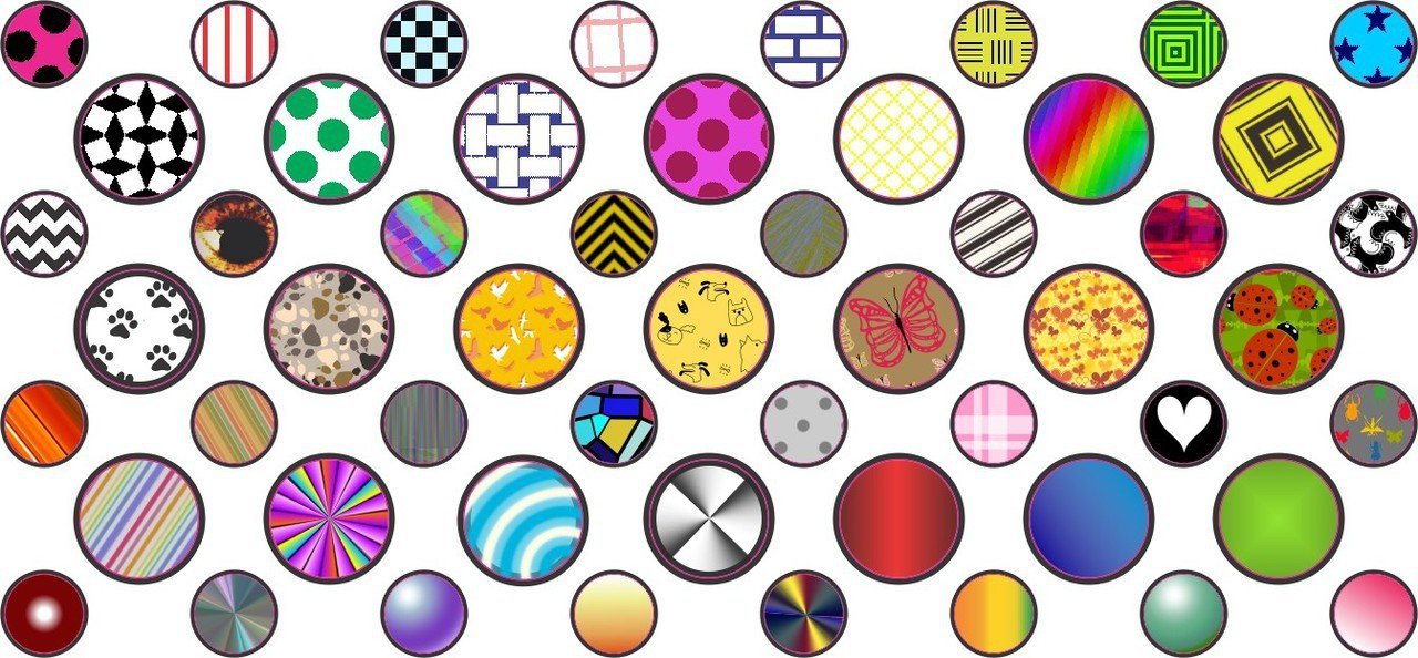 StickerTalk Decorated Camera Dots Webcam Covers, 1 Sheet of 32 Stickers at 0.25 inches Diameter, 21 Stickers at 0.375 inches Diameter.