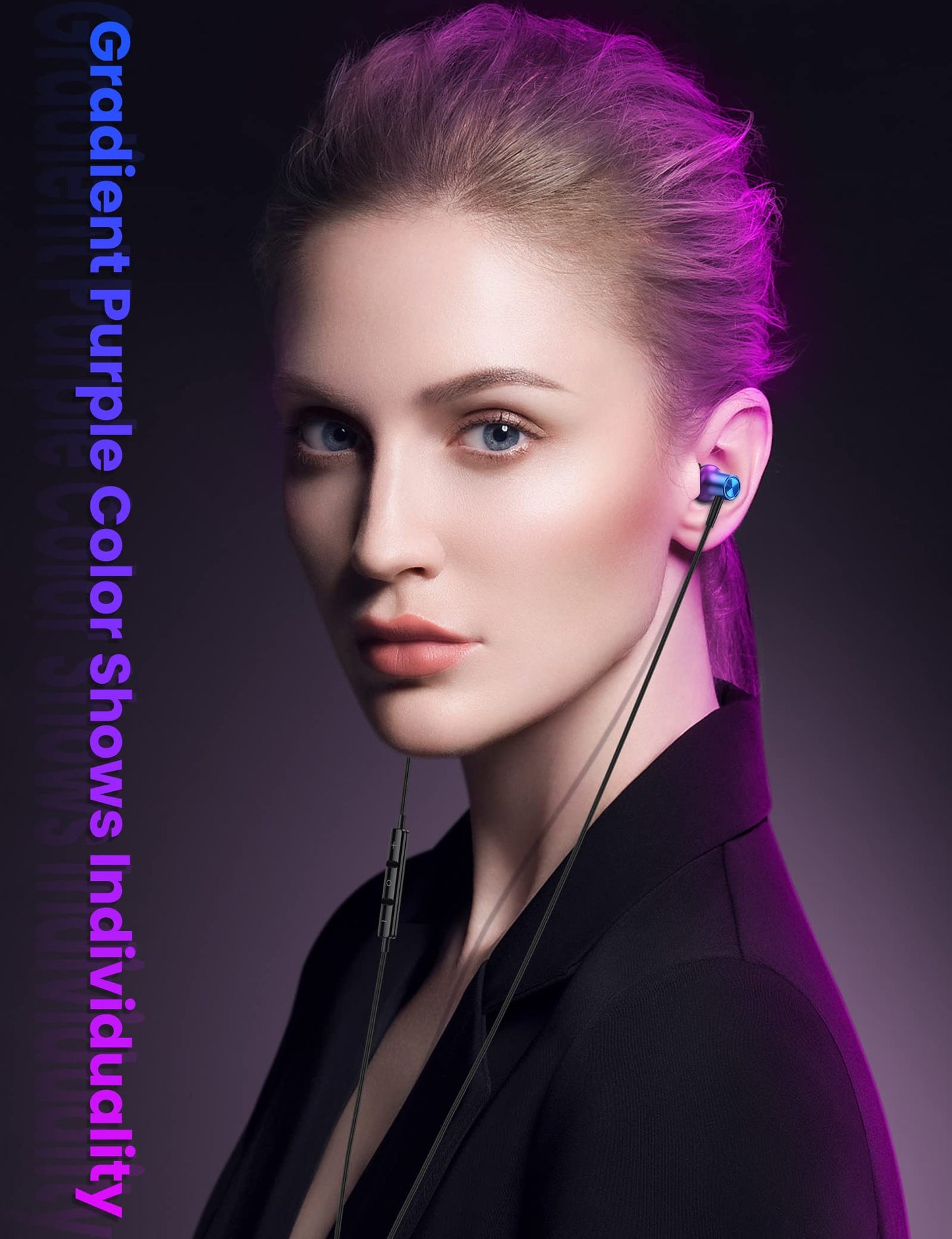 iMangoo Design for Apple MFi-Certified Wired Earbuds for Lightning Headphones Magnetic Wire Earphones Corded with Microphone Volume Control for iPhone