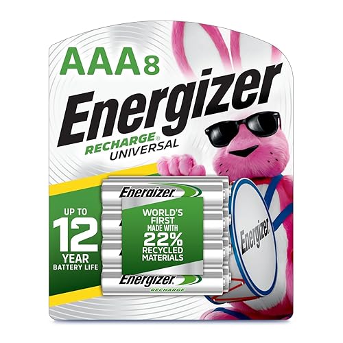 Energizer Recharge Universal Rechargeable AAA Batteries (8 Pack), Triple A Batteries