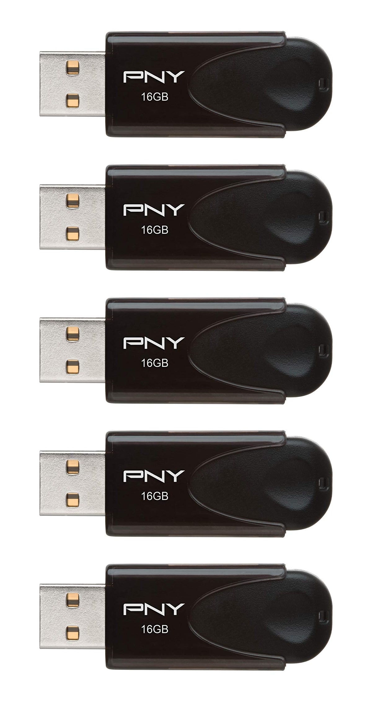 PNY 16GB Attaché 4 USB 2.0 Flash Drive 5-Pack
