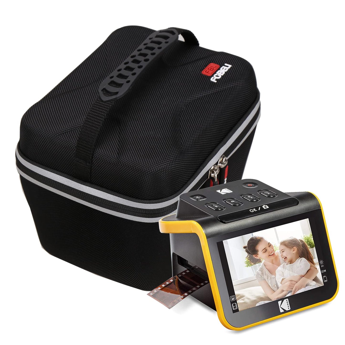 FBLFOBELI Portable Storage Case Compatible for KODAK Slide N SCAN Film and Slide Scan with Large 5” LCD Screen, EVA Hard Travel Protective Container