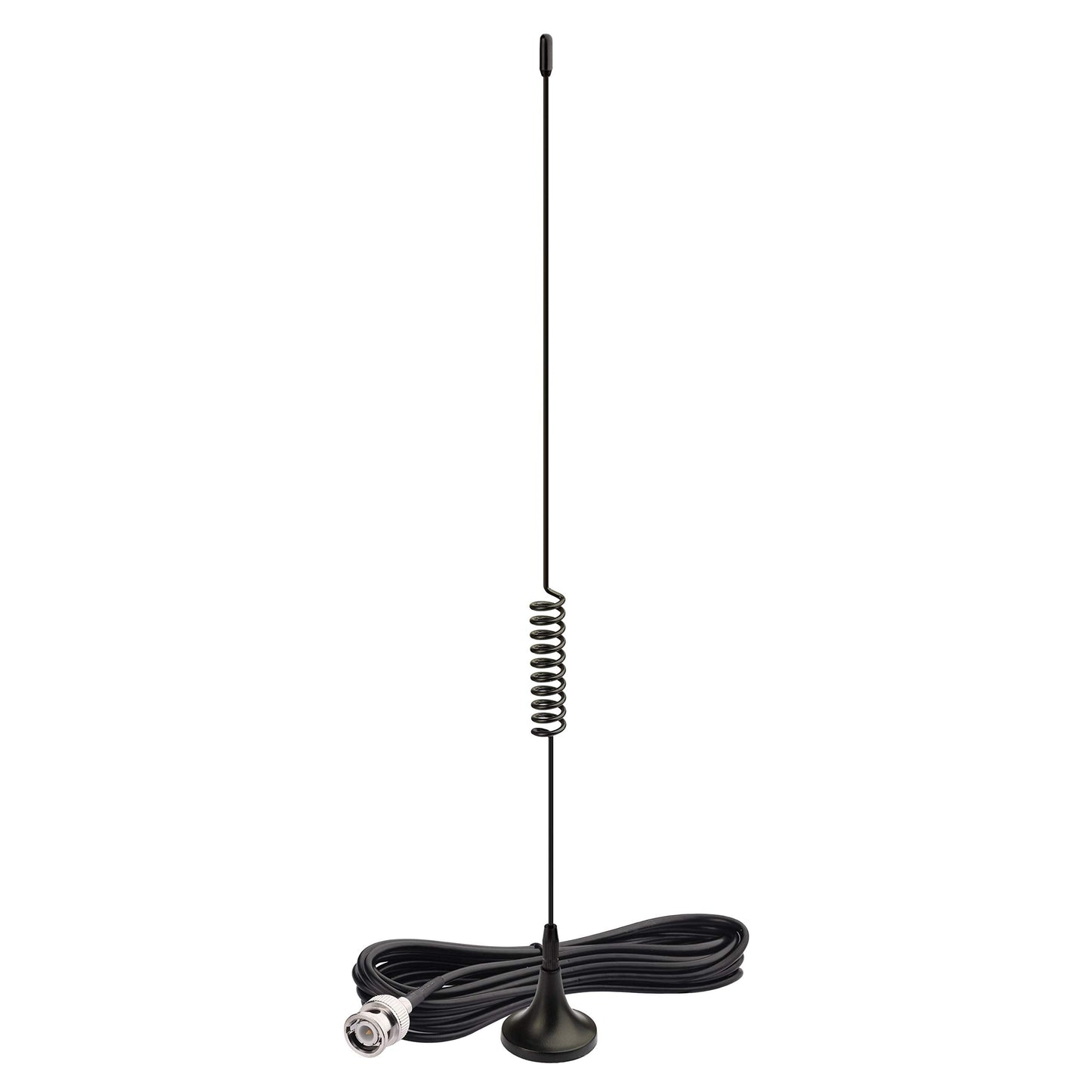 Bingfu VHF UHF Ham Amateur Mobile Radio Antenna Magnetic Base BNC Male Antenna Compatible with Uniden Bearcat Whistler Radio Shack Police Scanner