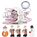 FWOTOWF DC12V Replacement Lights for Inflatables 20Pcs 3 LED Lights Inflatables White with Self Adhesive - LED Lights Inflatables Yard Holiday Lawn