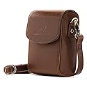 MegaGear Sony Cyber Shot RX100 VI Universal Camera Case, Dark Brown (MG1497), PU Leather