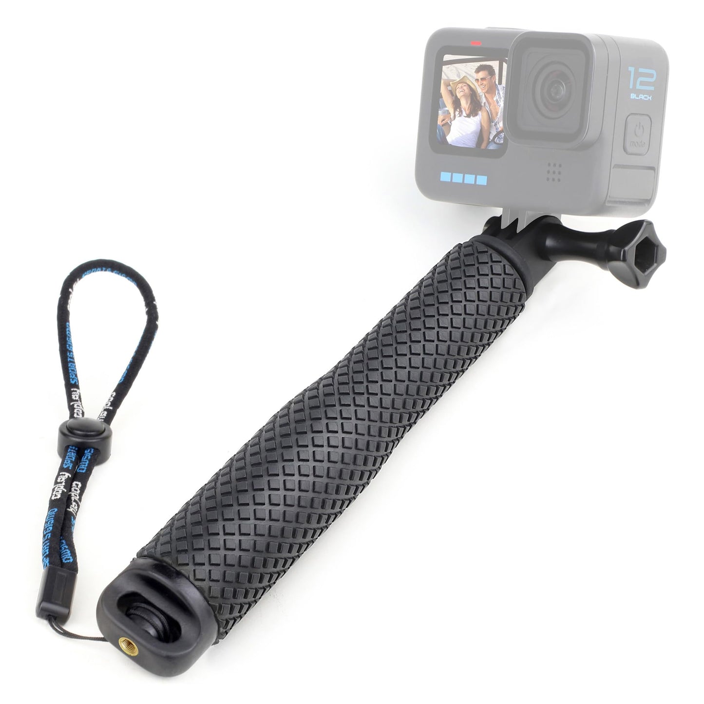SOONSUN 23'' Short Extension Selfie Stick Compact Hand Grip Waterproof Monopod Pole for GoPro Hero 13 12 11 10 9 8 7 6 5 4, Fusion, Session, Insta360