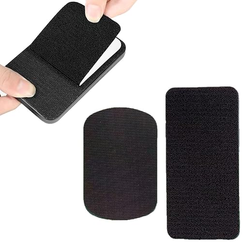 YehVeh 2 Set Gym Phone Holder Mount with Hook and Loop Tape Backs Hands-free Quick Access Wall Mount Phone Holders for Fitness LAT Pulley System