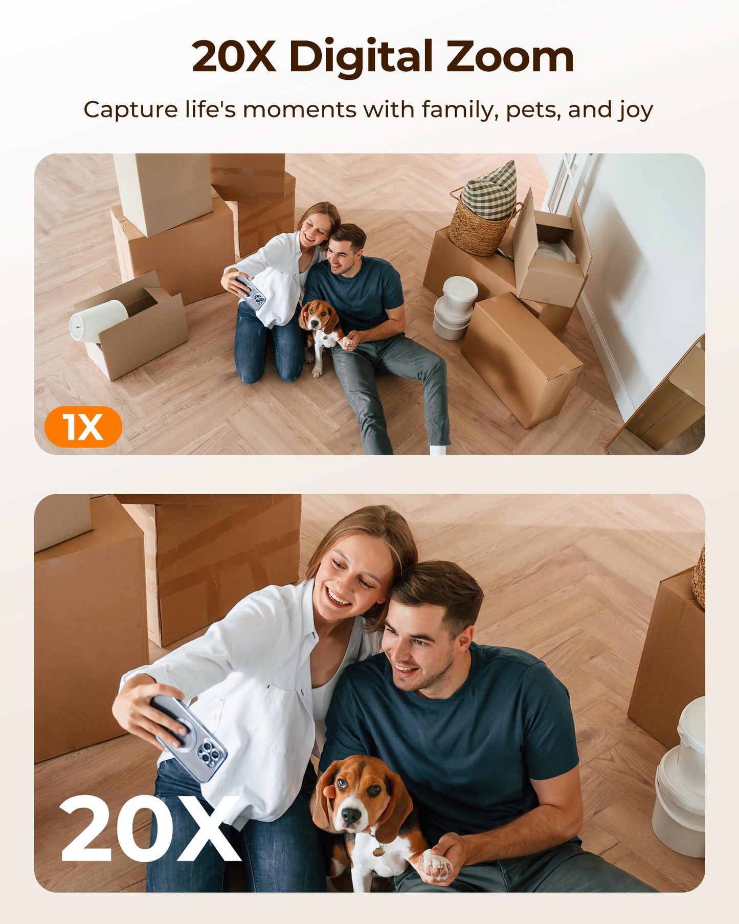 FOSCAM Home Security Camera R4S 4MP WiFi IP Camera,Wireless Baby Monitor with AI Human Detection Sound Detection 33ft Night Vision 2 Way Audio Camera