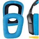 Geekria Mesh Fabric Replacement Ear Pads for Logitech G930, G430, G432, G332, G35, F450 Headphones Ear Cushions, Repair Parts with Video Guide (Blue)