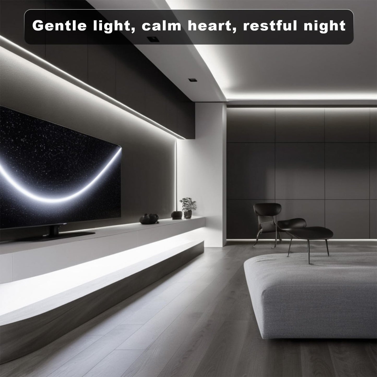 XINGZHI 6.56FT White Neon Light Strip, 5V USB White Led Strip Lights with Touch Controller, Flexible Neon Rope Light for Bedroom, Party, Home Decor