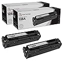 LD Products Toner Cartridge Replacement for HP 128A CE320A (Black, 2-Pack) Compatible with Color LaserJet CM1415fnw, CP1525nw, CP1523n, CP1522n Laser