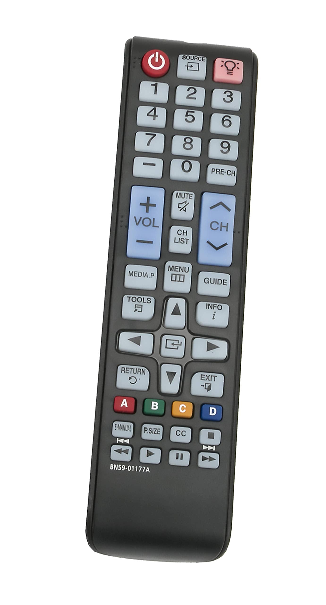 New BN59-01177A Replace Remote fit for Samsung TV UN32J4000 UN40J6200 UN50J6200 UN55J6200 UN60J6200 UN65J6200 LT24E310ND LT24E310NDZA LT24E310ND/ZA