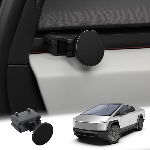 TWRAPS Phone Mount Charger for Tesla Cybertruck 2024-2026, Compatible with MagSafe Cases and iPhone 17 Including Pro & Max, No Glue Magnetic Dash